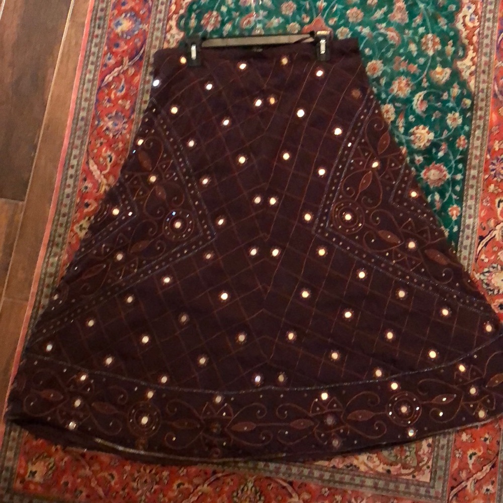 Brown mirrored shirt
